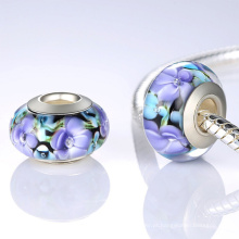 925 Prata Core Murano Glass Beads European Bracelet Jóias